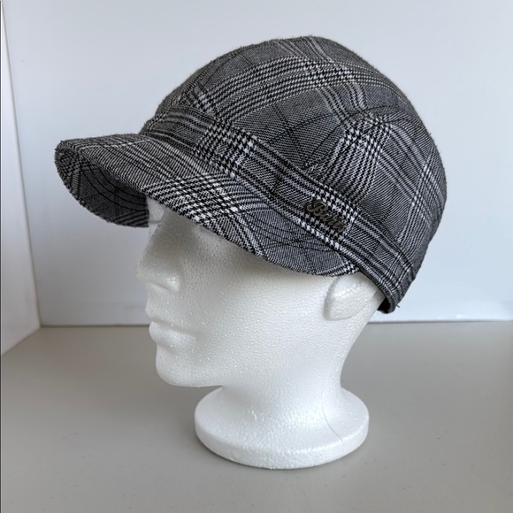 Barts Black and White Plaid Hat - Picture 2 of 16
